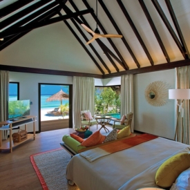 OZEN BY ATMOSPHERE - EARTH VILLA BEDROOM INTERIOR WITH VIEW